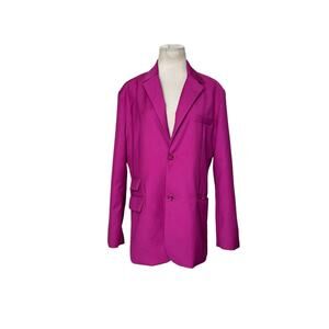 TwoTwinStyle fuchsia two button blazer size Large